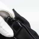 GUCCI Bamboo Hand Bag Nylon 2way Black Silver 001 1705 1577 Auth gh2326-11