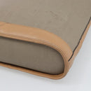 Christian Dior Shoulder Bag PVC Leather Beige Gold Tone Auth gh2327-10