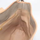 Christian Dior Shoulder Bag PVC Leather Beige Gold Tone Auth gh2327-16