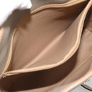Christian Dior Shoulder Bag PVC Leather Beige Gold Tone Auth gh2327-19
