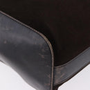 GUCCI Shoulder Bag Suede Brown Gold Tone 001 3814 Auth gh2328-15