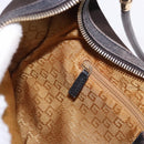 GUCCI Shoulder Bag Suede Brown Gold Tone 001 3814 Auth gh2328-21