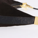 GUCCI Shoulder Bag Suede Brown Gold Tone 001 3814 Auth gh2328-4