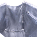 BALLY Hand Bag Leather Gray Gold Tone Auth gh2329-21