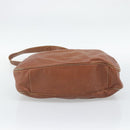 GUCCI Bamboo Hand Bag Leather 2way Brown Gold Tone Auth gh2330-11