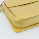 LOUIS VUITTON Monogram Vernis Motto Accessory Pouch Beige M91136 LV Auth gh2331A-15