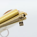 LOUIS VUITTON Monogram Vernis Motto Accessory Pouch Beige M91136 LV Auth gh2331A-9