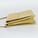 LOUIS VUITTON Monogram Vernis Motto Accessory Pouch Beige M91136 LV Auth gh2331A-3