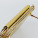 LOUIS VUITTON Monogram Vernis Motto Accessory Pouch Beige M91136 LV Auth gh2331A-6
