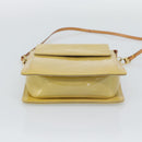LOUIS VUITTON Monogram Vernis Motto Accessory Pouch Beige M91136 LV Auth gh2331A-5