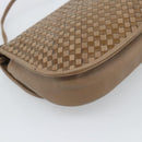 FENDI Shoulder Bag Leather Brown Gold Tone Auth gh2333A-16
