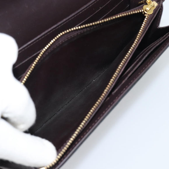 LOUIS VUITTON Monogram Vernis Portefeiulle Sarah Chain M90088 LV Auth gh2334V