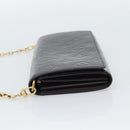 LOUIS VUITTON Monogram Vernis Portefeiulle Sarah Chain M90088 LV Auth gh2334V-3
