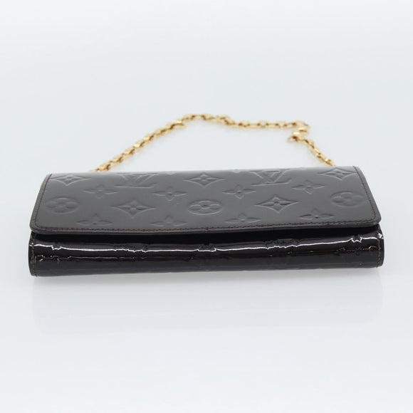 LOUIS VUITTON Monogram Vernis Portefeiulle Sarah Chain M90088 LV Auth gh2334V