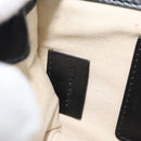 Chloe Chain Shoulder Bag Leather Black Gold Tone Auth gh2335A-11