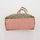 GUCCI GG Canvas Shoulder Bag Hand Bag 3 Set Beige Pink Silver Auth gh2336-14