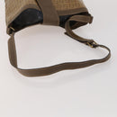 FENDI Zucchino Shoulder Bag PVC Leather 2 Set Brown Gold Tone Auth gh2337-5