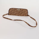 CELINE Dior Trotter Macadam Shoulder Bag Canvas PVC 2 Set Brown Red Auth gh2338-13