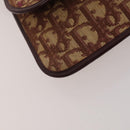 CELINE Dior Trotter Macadam Shoulder Bag Canvas PVC 2 Set Brown Red Auth gh2338-16