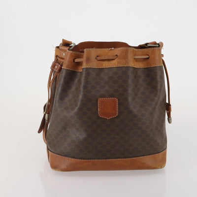 CELINE Dior Trotter Macadam Shoulder Bag Canvas PVC 2 Set Brown Red Auth gh2338 - 0