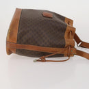 CELINE Dior Trotter Macadam Shoulder Bag Canvas PVC 2 Set Brown Red Auth gh2338-4