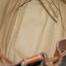 CELINE Dior Trotter Macadam Shoulder Bag Canvas PVC 2 Set Brown Red Auth gh2338-9