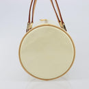 LOUIS VUITTON Monogram Vernis Bedford Hand Bag Perle M91006 LV Auth gh2340V-4