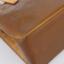 LOUIS VUITTON Monogram Vernis Reade PM Hand Bag Bronze M91146 LV Auth gh2341V-9
