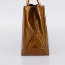 LOUIS VUITTON Monogram Vernis Reade PM Hand Bag Bronze M91146 LV Auth gh2341V-3