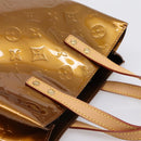 LOUIS VUITTON Monogram Vernis Reade PM Hand Bag Bronze M91146 LV Auth gh2341V-6