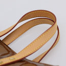 LOUIS VUITTON Monogram Vernis Reade PM Hand Bag Bronze M91146 LV Auth gh2341V-8