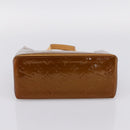 LOUIS VUITTON Monogram Vernis Reade PM Hand Bag Bronze M91146 LV Auth gh2341V-5
