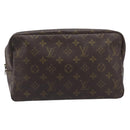 LOUIS VUITTON Monogram Trousse Toilette 28 Clutch Bag M47522 LV Auth gh2343-2