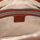 GUCCI GG Supreme Hand Bag PVC 2way Beige Gold Tone 409534 Auth gh2344-21