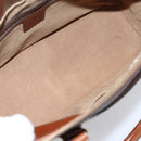 GUCCI GG Supreme Hand Bag PVC 2way Beige Gold Tone 409534 Auth gh2344-22