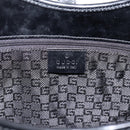 GUCCI Jackie Hand Bag Leather Black Silver 002 1067 Auth gh2346-16