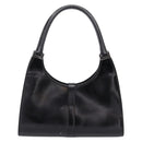 GUCCI Jackie Hand Bag Leather Black Silver 002 1067 Auth gh2346-3