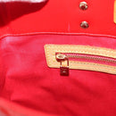 LOUIS VUITTON Monogram Vernis Reade MM Hand Bag Red M91086 LV Auth gh2348-19