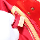 LOUIS VUITTON Monogram Vernis Reade MM Hand Bag Red M91086 LV Auth gh2348-12