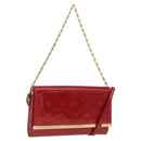 LOUIS VUITTON Monogram Vernis Clutch Ana Bag Rose Andian M90092 LV Auth gh2351-1
