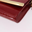 LOUIS VUITTON Monogram Vernis Clutch Ana Bag Rose Andian M90092 LV Auth gh2351-17