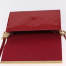 LOUIS VUITTON Monogram Vernis Clutch Ana Bag Rose Andian M90092 LV Auth gh2351-22