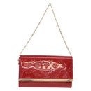 LOUIS VUITTON Monogram Vernis Clutch Ana Bag Rose Andian M90092 LV Auth gh2351-13