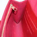 LOUIS VUITTON Monogram Vernis Clutch Ana Bag Rose Andian M90092 LV Auth gh2351-26