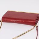 LOUIS VUITTON Monogram Vernis Clutch Ana Bag Rose Andian M90092 LV Auth gh2351-6