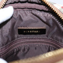 BURBERRY Nova Check Shoulder Bag Canvas Beige Gold Tone Auth gh2353-17