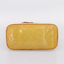 LOUIS VUITTON Monogram Vernis Houston Hand Bag Beige M91004 LV Auth gh2356-5