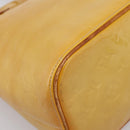 LOUIS VUITTON Monogram Vernis Houston Hand Bag Beige M91004 LV Auth gh2356-16