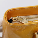 LOUIS VUITTON Monogram Vernis Houston Hand Bag Beige M91004 LV Auth gh2356-19