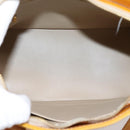 LOUIS VUITTON Monogram Vernis Houston Hand Bag Beige M91004 LV Auth gh2356-11